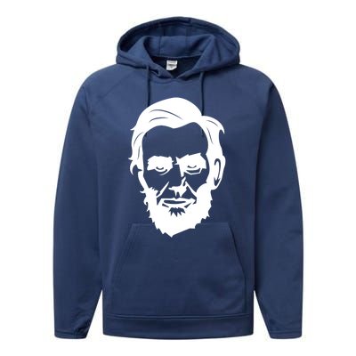 Abraham Lincoln Gift 16th American President America Usa Gift Performance Fleece Hoodie