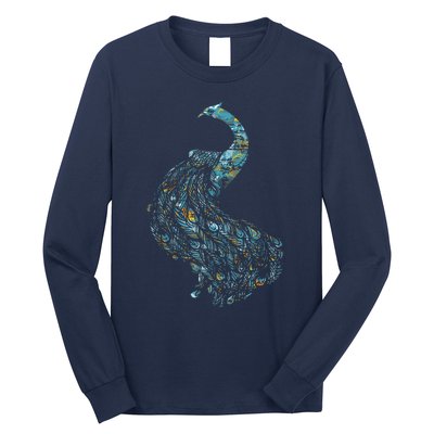 Animal Lover Gift Idea Zoo Keeper Proud Peacock Long Sleeve Shirt