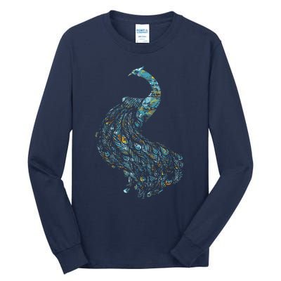 Animal Lover Gift Idea Zoo Keeper Proud Peacock Tall Long Sleeve T-Shirt