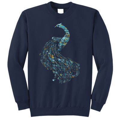 Animal Lover Gift Idea Zoo Keeper Proud Peacock Tall Sweatshirt