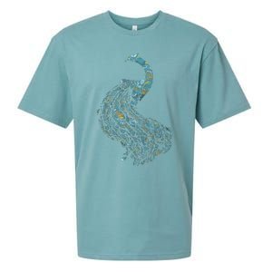 Animal Lover Gift Idea Zoo Keeper Proud Peacock Sueded Cloud Jersey T-Shirt