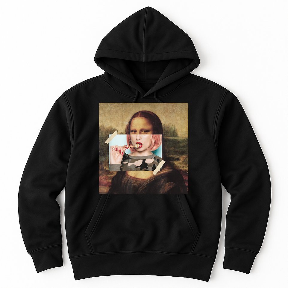 Aesthetic La Gioconda Mona Lisa E-Girl Pop Culture Hoodie