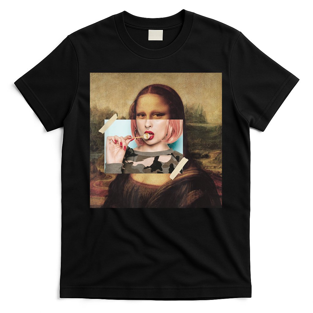 Aesthetic La Gioconda Mona Lisa E-Girl Pop Culture T-Shirt