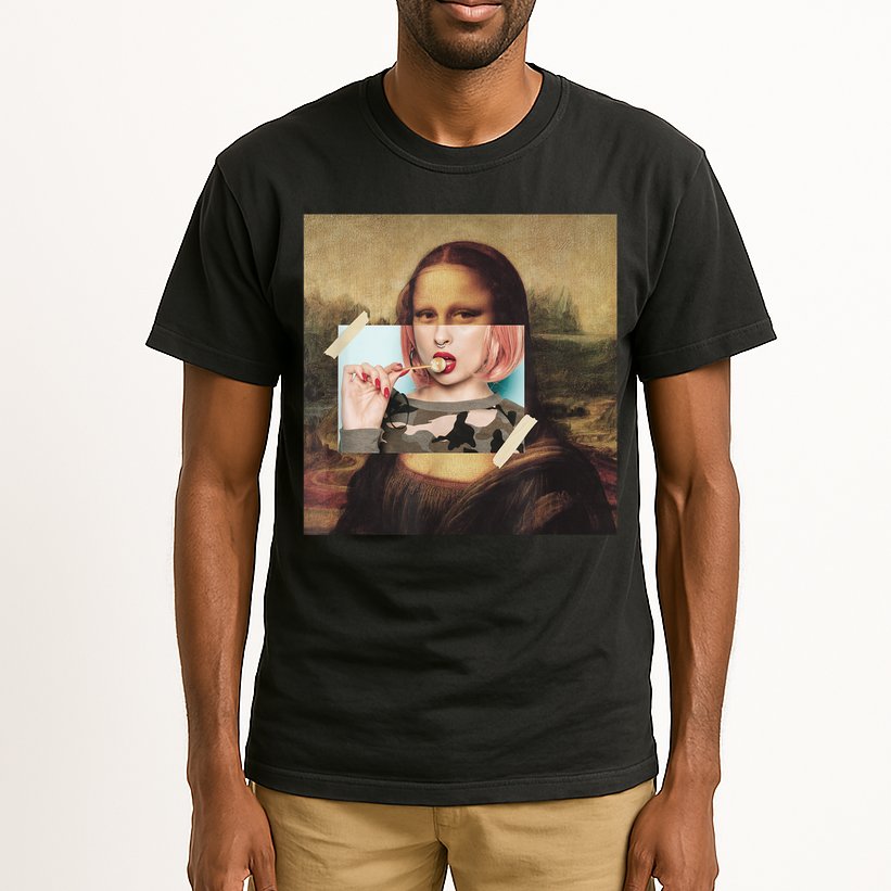 Aesthetic La Gioconda Mona Lisa E-Girl Pop Culture Tall T-Shirt