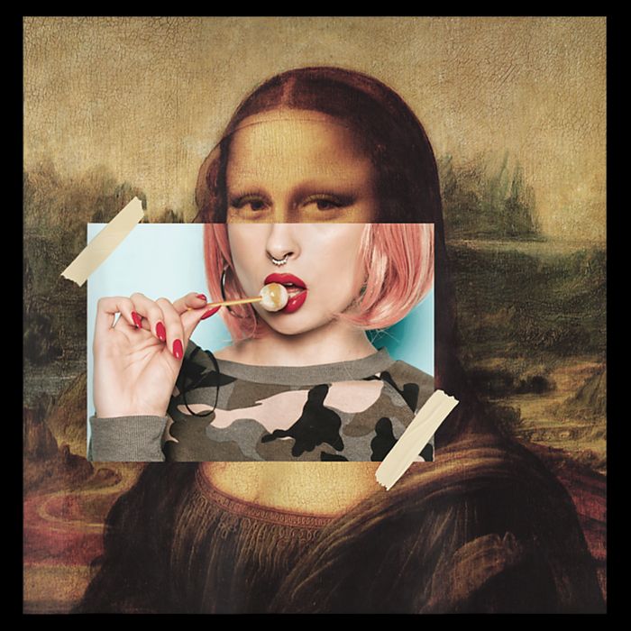 Aesthetic La Gioconda Mona Lisa E-Girl Pop Culture Impact Tech Backpack