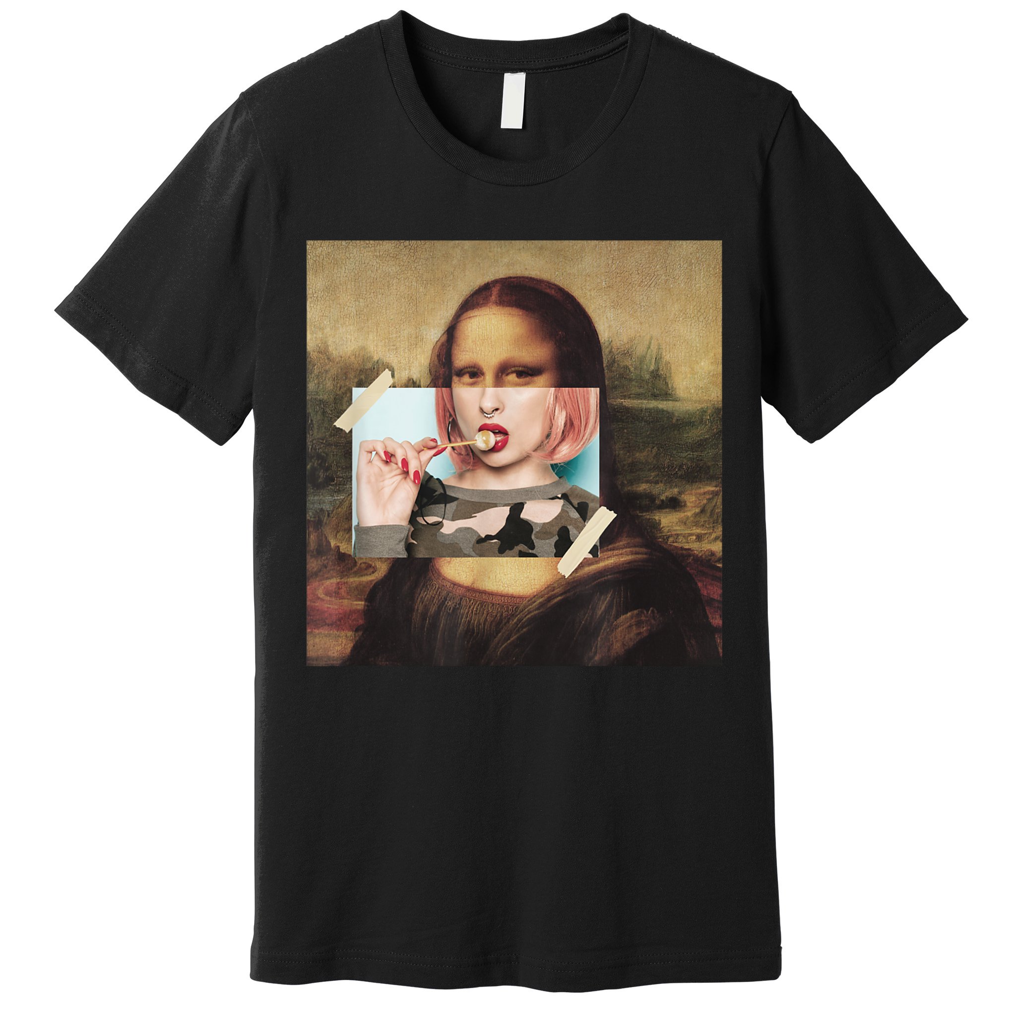 Aesthetic La Gioconda Mona Lisa E-Girl Pop Culture Premium T-Shirt