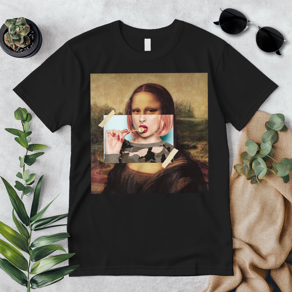 Aesthetic La Gioconda Mona Lisa E-Girl Pop Culture Premium T-Shirt