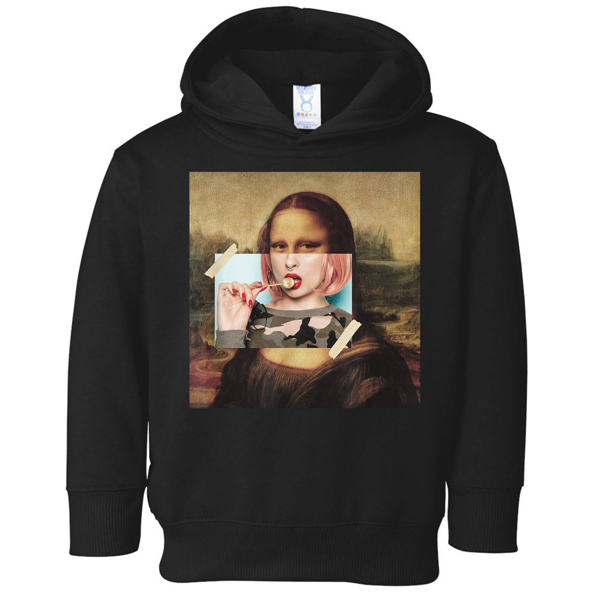 Aesthetic La Gioconda Mona Lisa E-Girl Pop Culture Toddler Hoodie