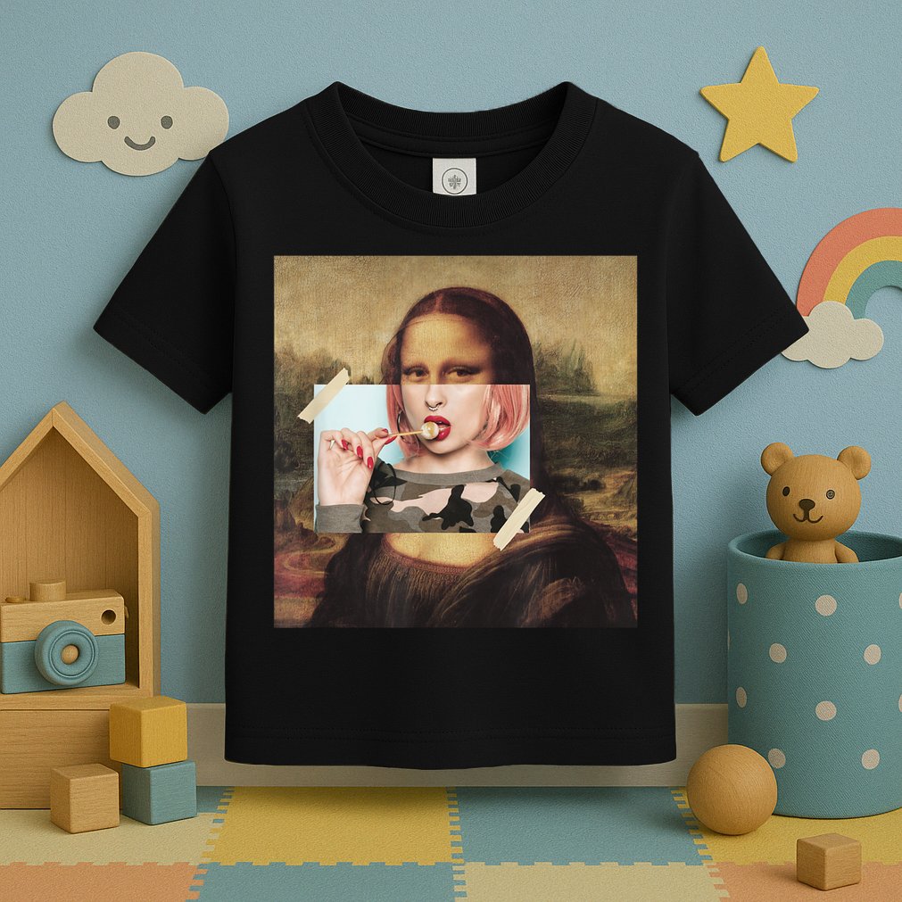 Aesthetic La Gioconda Mona Lisa E-Girl Pop Culture Toddler T-Shirt