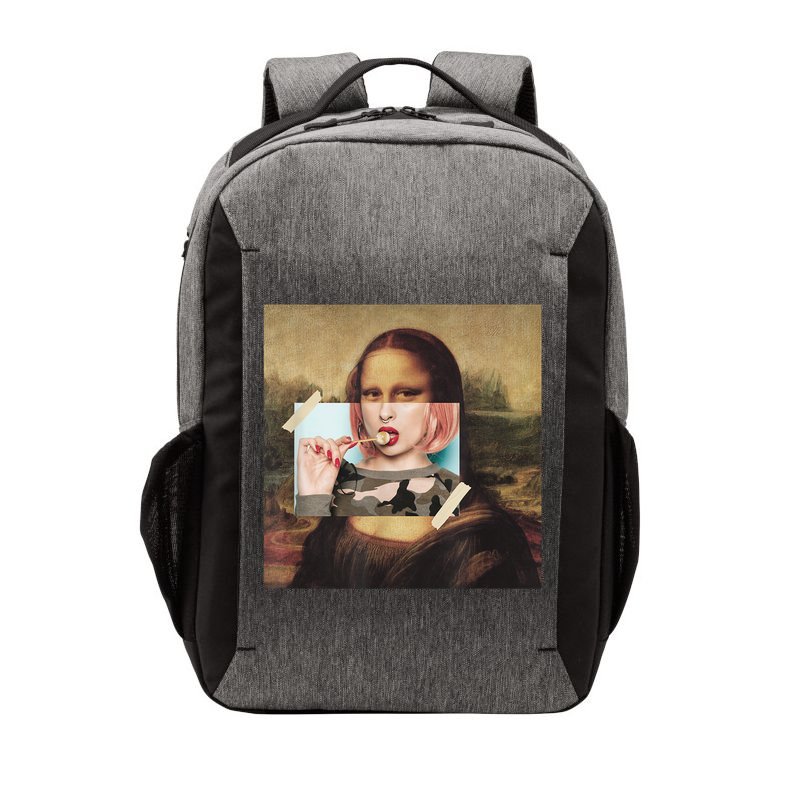Aesthetic La Gioconda Mona Lisa E-Girl Pop Culture Vector Backpack