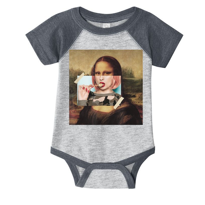 Aesthetic La Gioconda Mona Lisa E-Girl Pop Culture Infant Baby Jersey Bodysuit