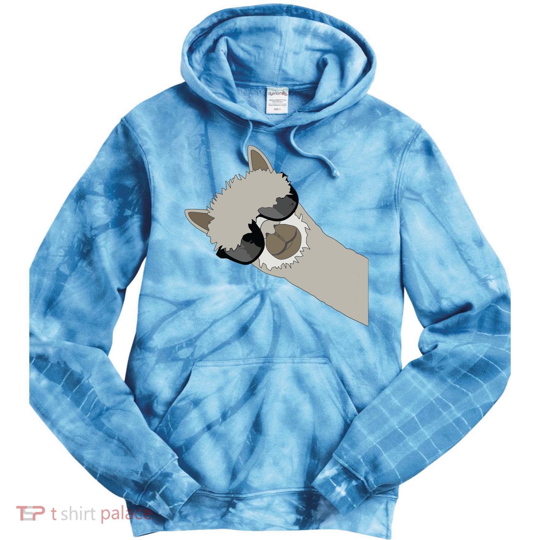 Alpaca Llama Gift Funny Cool Llama Deco Tie Dye Hoodie