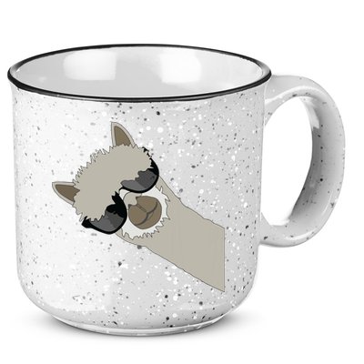 Alpaca Llama Gift Funny Cool Llama Deco 15oz Campfire Ceramic Mug