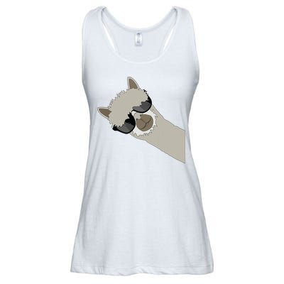 Alpaca Llama Gift Funny Cool Llama Deco Ladies Essential Flowy Tank
