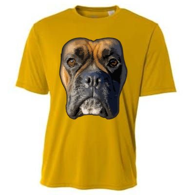 Animal Lover Gift Boxer Face Funny Dog Lovers Cooling Performance Crew T-Shirt