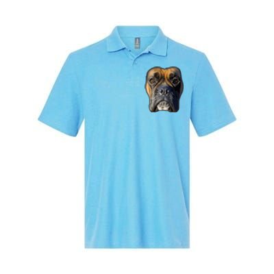 Animal Lover Gift Boxer Face Funny Dog Lovers Softstyle Adult Sport Polo