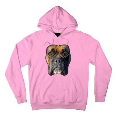 Animal Lover Gift Boxer Face Funny Dog Lovers Hoodie