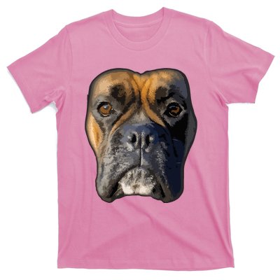 Animal Lover Gift Boxer Face Funny Dog Lovers T-Shirt