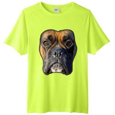 Animal Lover Gift Boxer Face Funny Dog Lovers Tall Fusion ChromaSoft Performance T-Shirt