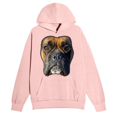 Animal Lover Gift Boxer Face Funny Dog Lovers Urban Pullover Hoodie