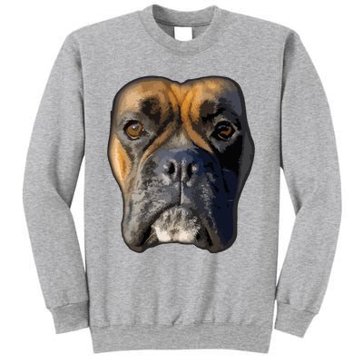 Animal Lover Gift Boxer Face Funny Dog Lovers Sweatshirt