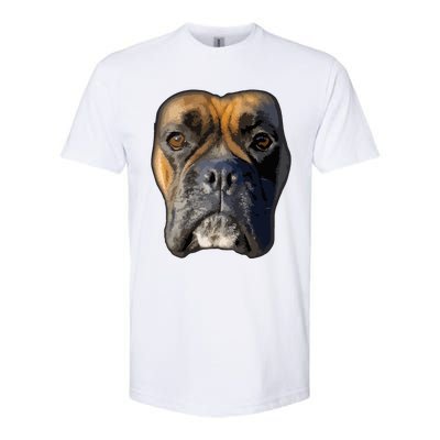 Animal Lover Gift Boxer Face Funny Dog Lovers Softstyle CVC T-Shirt