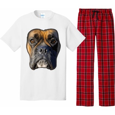 Animal Lover Gift Boxer Face Funny Dog Lovers Pajama Set