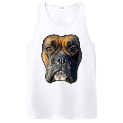 Animal Lover Gift Boxer Face Funny Dog Lovers PosiCharge Competitor Tank