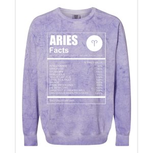 Astrology Lover Gift Aries Zodiac Sign Aries Gift Colorblast Crewneck Sweatshirt