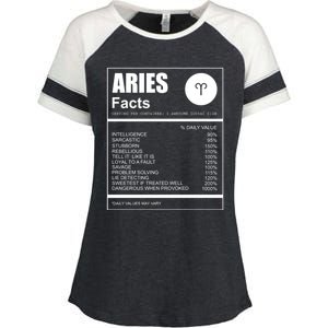 Astrology Lover Gift Aries Zodiac Sign Aries Gift Enza Ladies Jersey Colorblock Tee