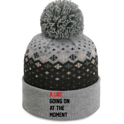 A Lot Going On At The Moment The Baniff Cuffed Pom Beanie