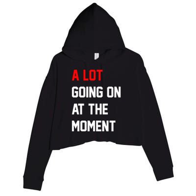 A Lot Going On At The Moment Crop Fleece Hoodie