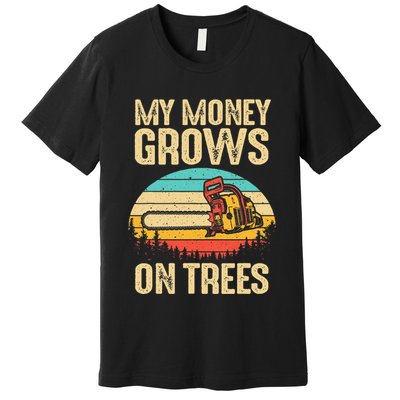 Arborist Logger Gift Cool Tree Climber Lumberjack Premium T-Shirt