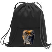 Animal Lover Gift Boxer Face Funny Dog Lovers Tshirt Sweatshirt Cinch Pack Bag