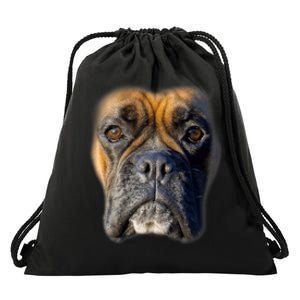 Animal Lover Gift Boxer Face Funny Dog Lovers Tshirt Drawstring Bag