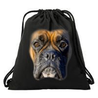 Animal Lover Gift Boxer Face Funny Dog Lovers Tshirt Drawstring Bag