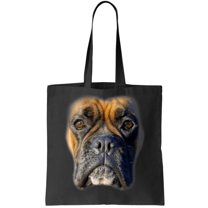 Animal Lover Gift Boxer Face Funny Dog Lovers Tshirt Tote Bag