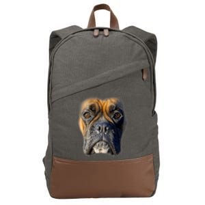 Animal Lover Gift Boxer Face Funny Dog Lovers Tshirt Cotton Canvas Backpack