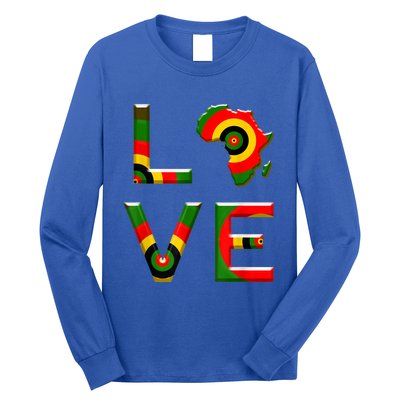 Africa Love Gift African American History Gift Long Sleeve Shirt