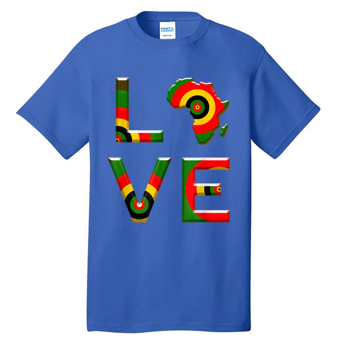 Africa Love Gift African American History Gift Tall T-Shirt