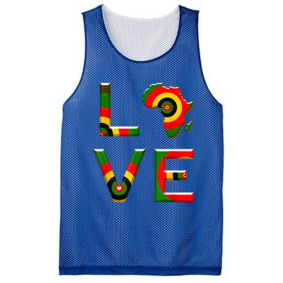 Africa Love Gift African American History Gift Mesh Reversible Basketball Jersey Tank