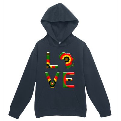 Africa Love Gift African American History Gift Urban Pullover Hoodie