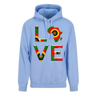 Africa Love Gift African American History Gift Unisex Surf Hoodie