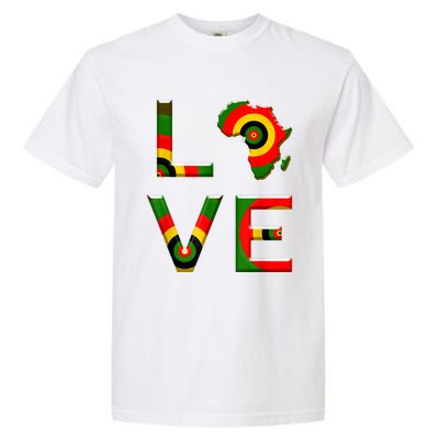 Africa Love Gift African American History Gift Garment-Dyed Heavyweight T-Shirt