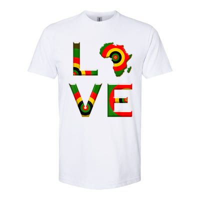 Africa Love Gift African American History Gift Softstyle CVC T-Shirt