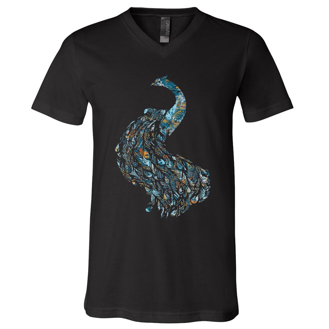 Animal Lover Gift Idea Zoo Keeper Proud Peacock V-Neck T-Shirt
