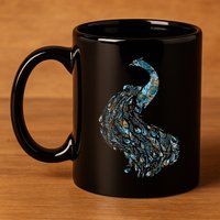 Animal Lover Gift Idea Zoo Keeper Proud Peacock 11oz C Handle Ceramic Mug