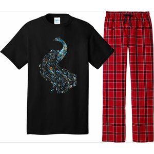 Animal Lover Gift Idea Zoo Keeper Proud Peacock Pajama Set