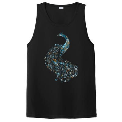 Animal Lover Gift Idea Zoo Keeper Proud Peacock PosiCharge Competitor Tank