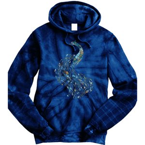 Animal Lover Gift Idea Zoo Keeper Proud Peacock Tie Dye Hoodie